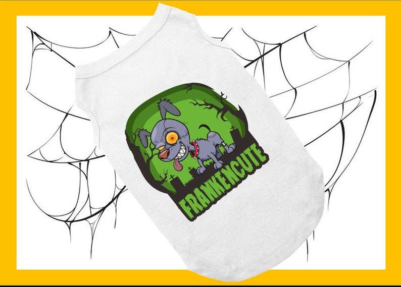 Halloween Dog Shirt Frankencutie