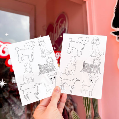 Tatuajes temporales - Perritos