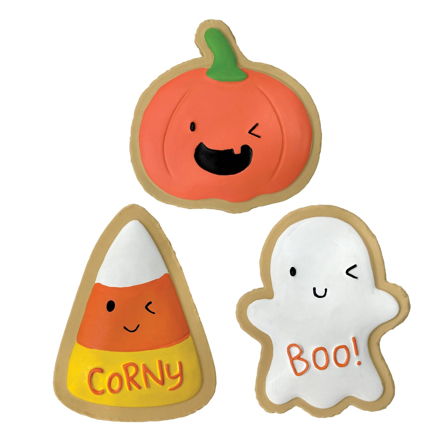 Halloween Cookie Cuties Latex Toys: Pumpkin