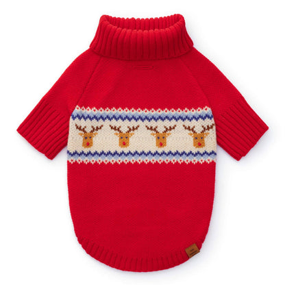 Reindeer Knit Dog Sweater
