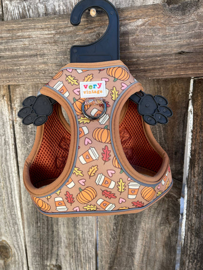 Pumpkin Spice Dog Harness