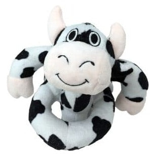 Black & White Cow Sound Chip Dog Toy