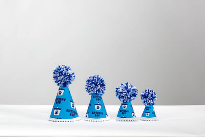 Birthday Boy Blue Ink Party Hat 