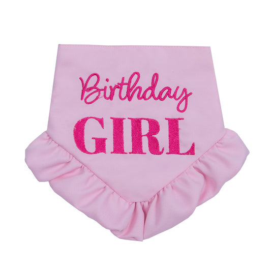 Dog Bandana Birthday Girl Skirt Pink