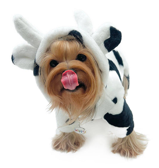 Ultra Plush Moo Cow Hooded Pajamas Costume
