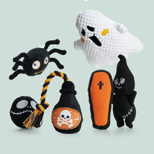 Nocciola Halloween Dog Squeaky Toys for Aggressive Chewers