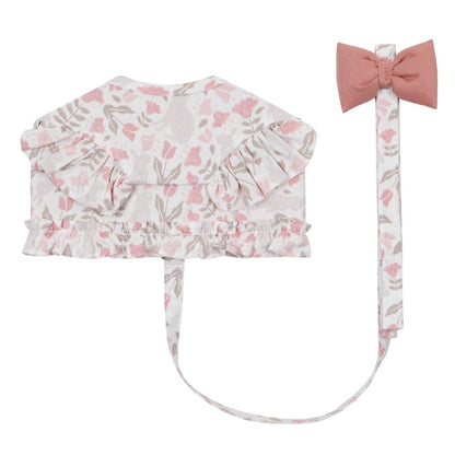 Rabbit Printed Frill Harness with Leash