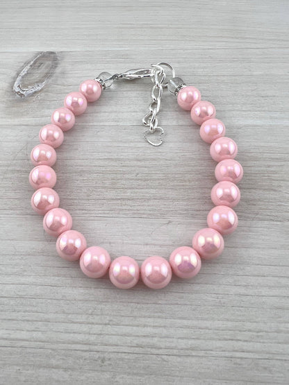Pink Pearl Dog Necklace
