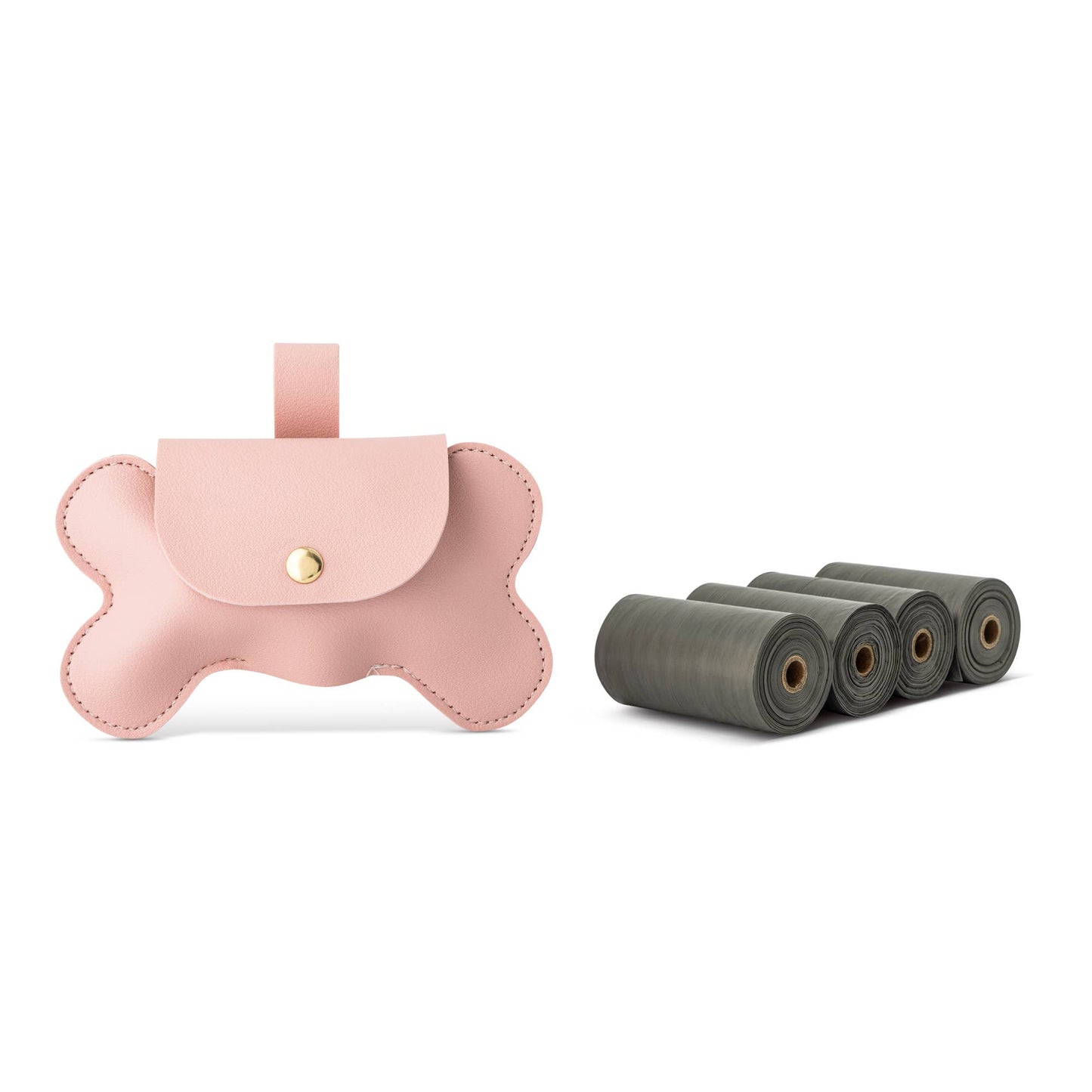 Dog Bone Waste Bag Holder-Pink