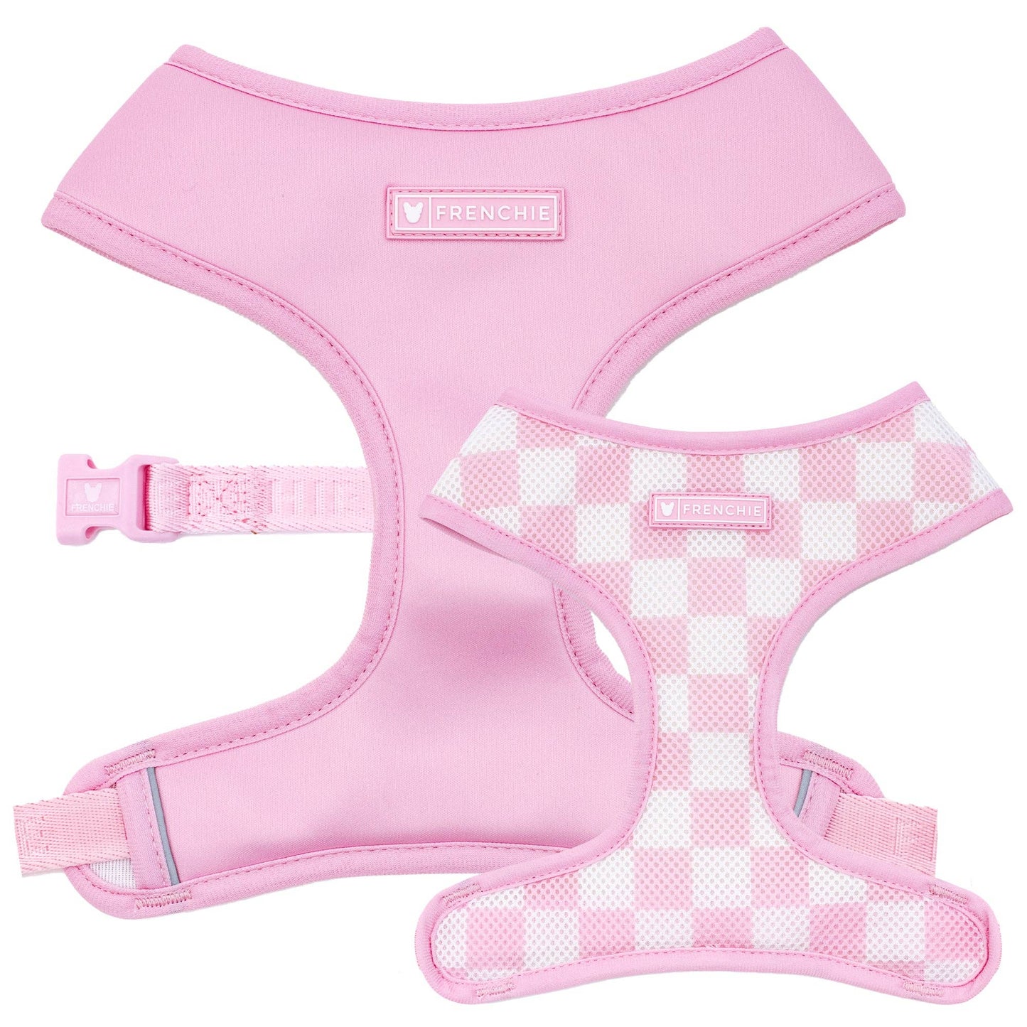 Frenchie Duo Reversible Harness - Pink Bubblegum