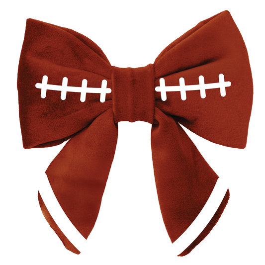 Embroidered Football Sailor Bow