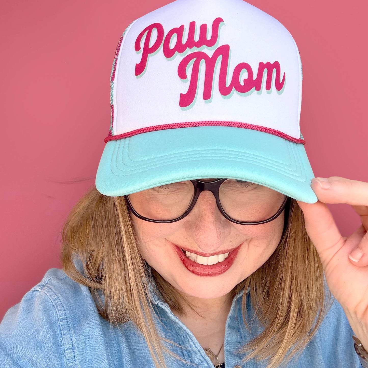Paw Mom Retro Trucker Hat