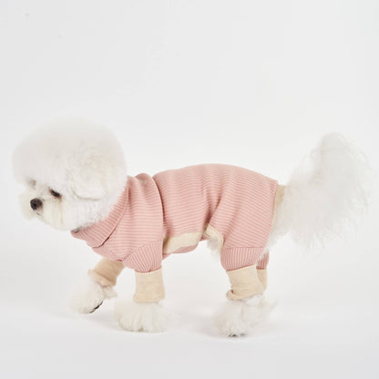 High-neck Blush Dog Onesie