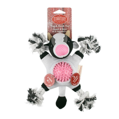 Farm Friends Cow 2-in-1 Dog Toy