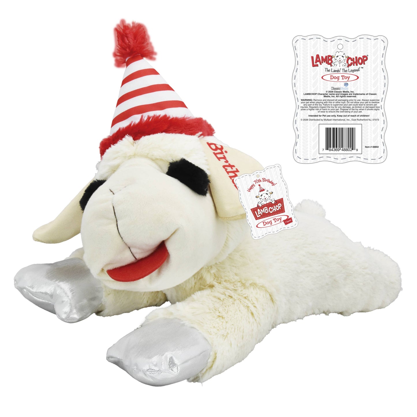 Lambchop 70th Birthday Plush Dog Toy 24"