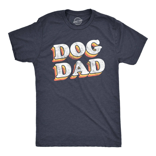 Dog Dad Retro Mens T shirt