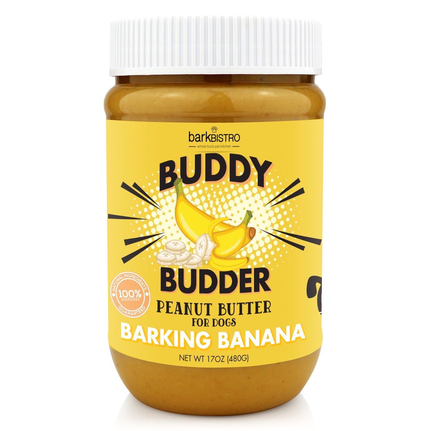 Buddy Budder de mantequilla de maní para perros (sabores variados)