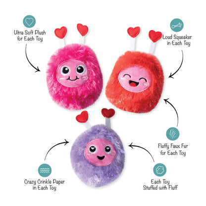 PetShop by Fringe Studio Love Connection Plush Dog Toy