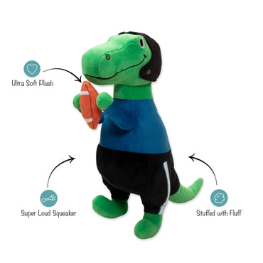 Hustle, Hit, Never Quit Rex - Plush Dog Toy