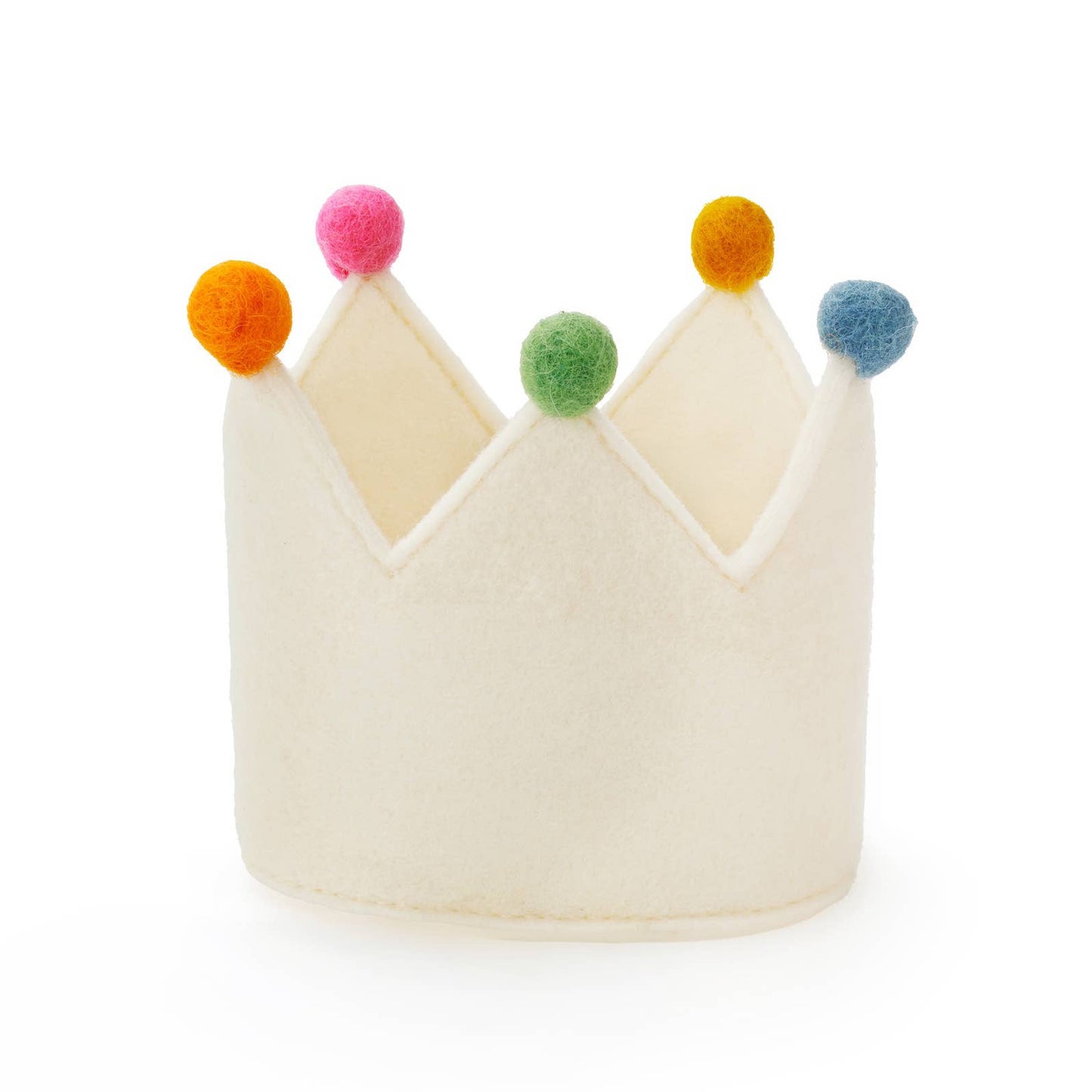 Ivory Dog Dog Birthday Crown + Numbers Set