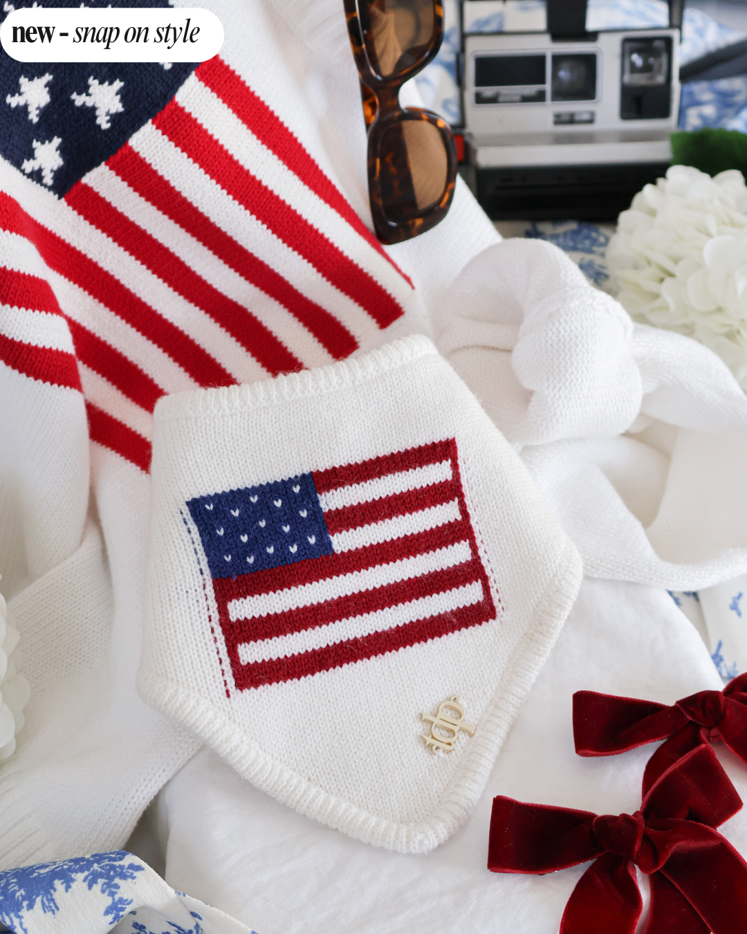 American Flag Dog Bandana