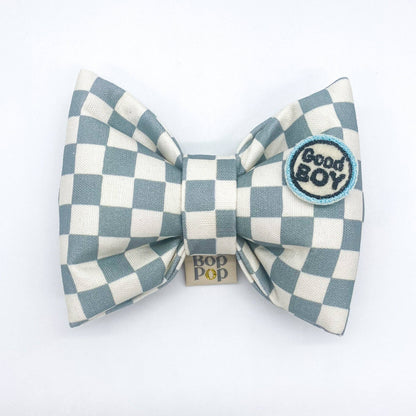 BIG PUPPA Bow Tie - Bluestone Assorted Patches