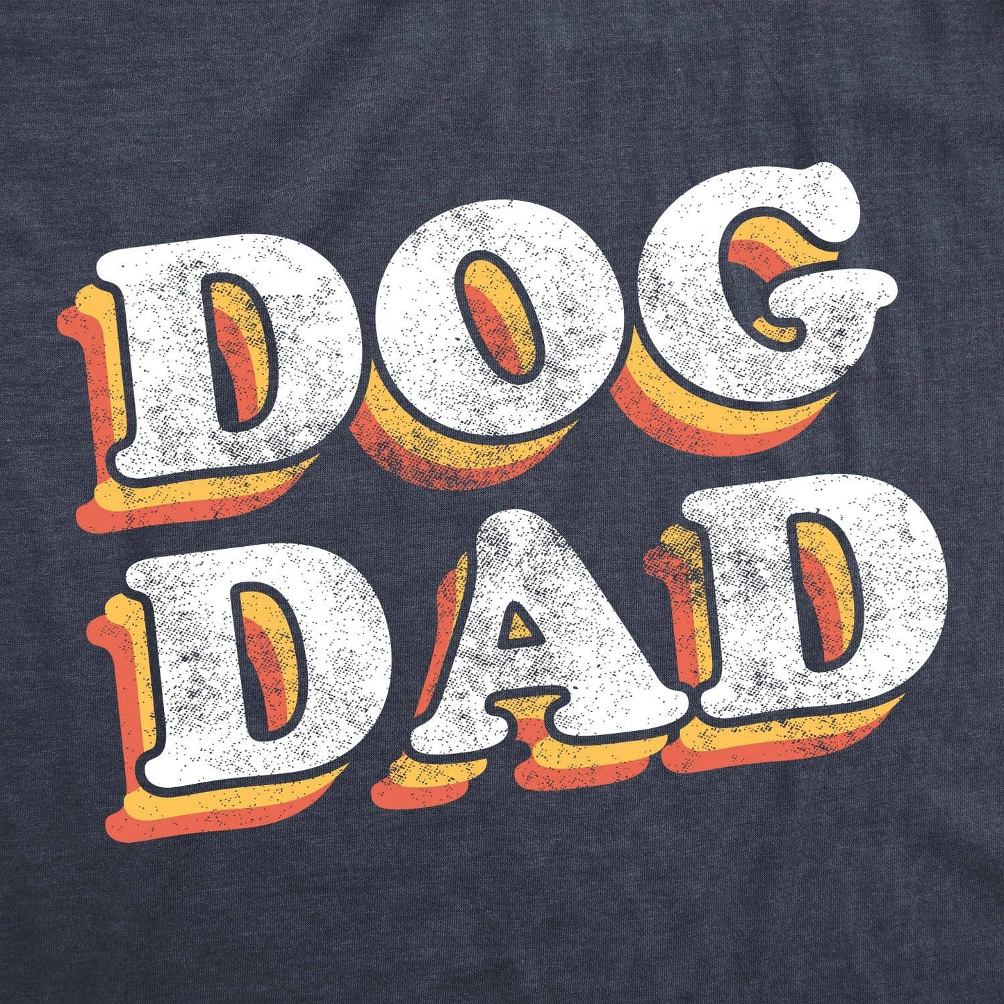 Camiseta retro para hombre con texto "Dog Dad"