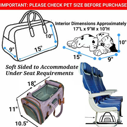 Mr. Peanut's Gold Series Airline Capable Pet Carrier - Deja Blue