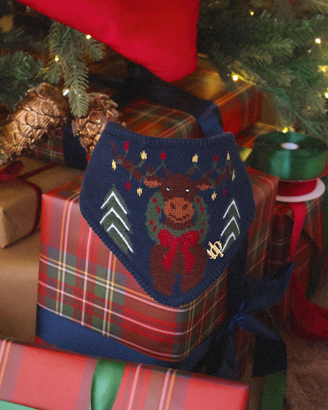 Monty The Moose Dog Bandana