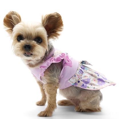 Lilac Cross Back Dog Dress