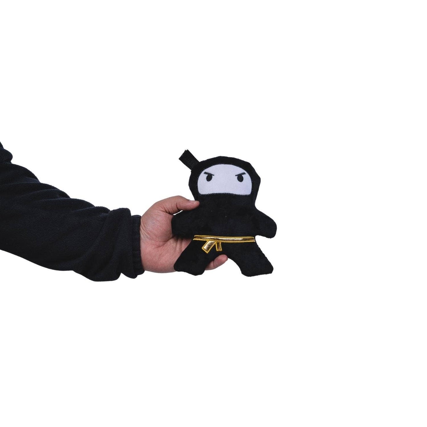 Juego de regalo de peluche para perro Ninja rosa y negro (2 piezas)