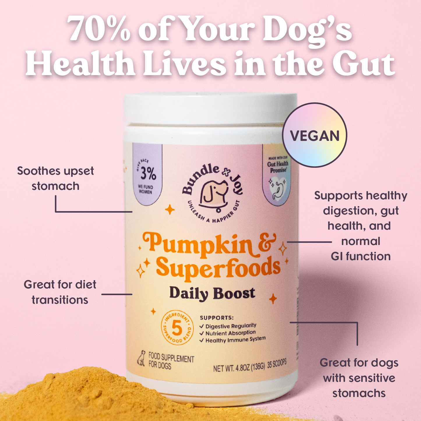 Pumpkin & Superfoods Daily Boost Powder | Digestive Support