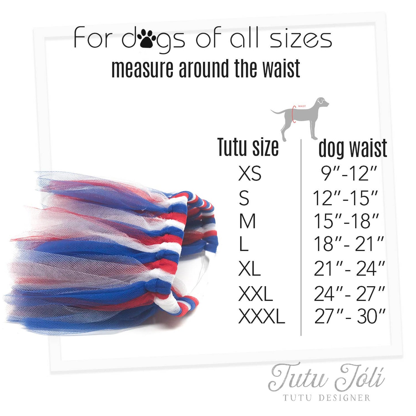 American Flag Dog Tutu/Skirt