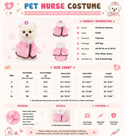 Nurse Dog Costume