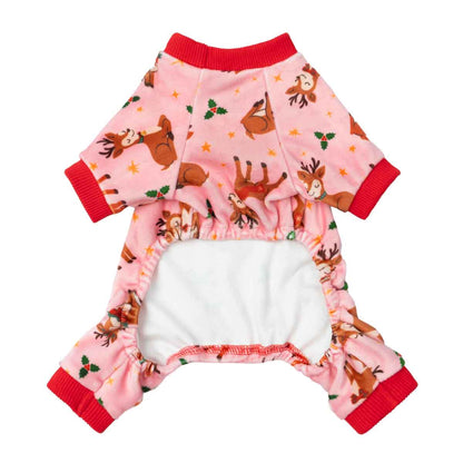 Cute Reindeer Dog Christmas Pajamas
