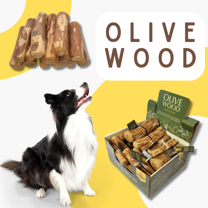 All Natural Wood Chews - Olive Wood - Assorted Sizes