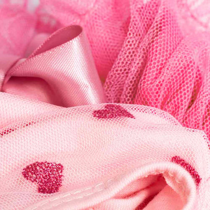 Sparkly Heart Dog Tutu Dress