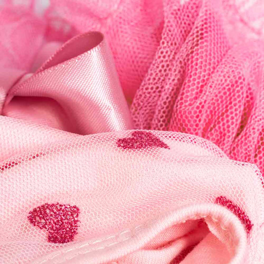 Sparkly Heart Dog Tutu Dress