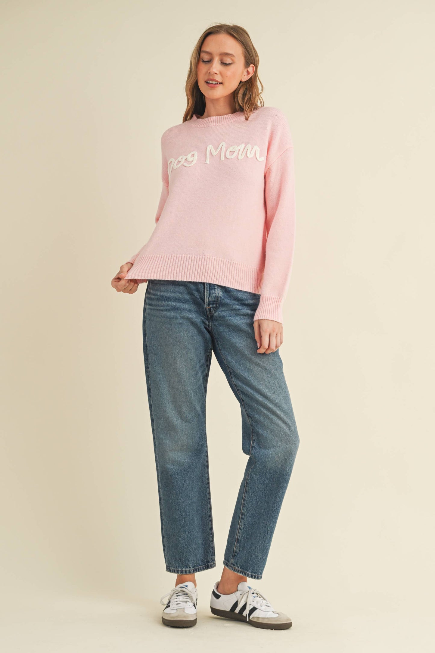 Dog Mom Sweater Pink