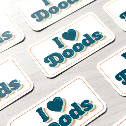 I Heart Doods Vinyl Sticker