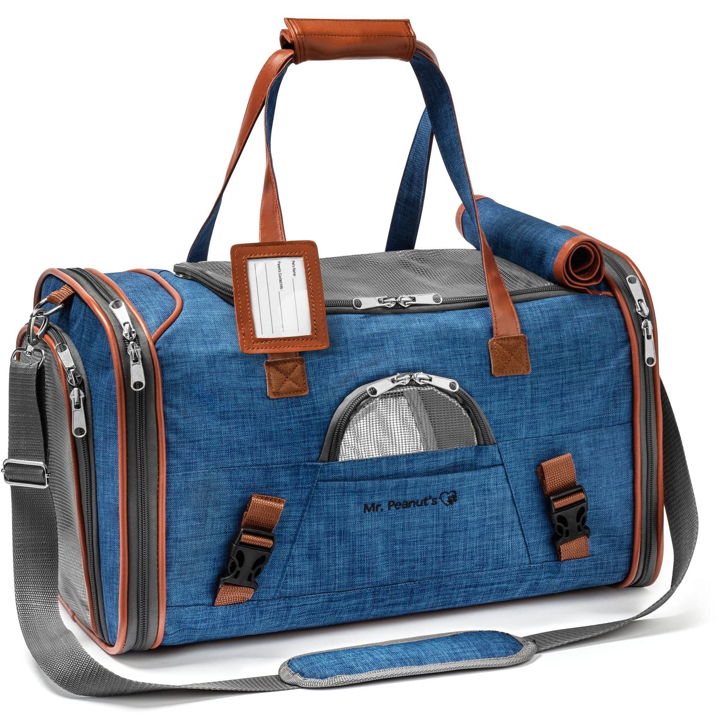 Mr. Peanut's Gold Series Airline Capable Pet Carrier - Deja Blue