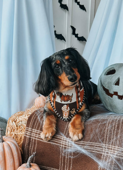 Spooky Szn Reversible Knit Bandana