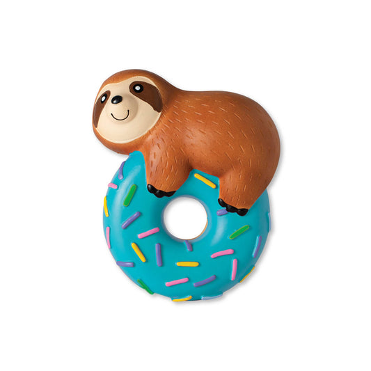 Donut Worry About a Thing Latex Dog Toy