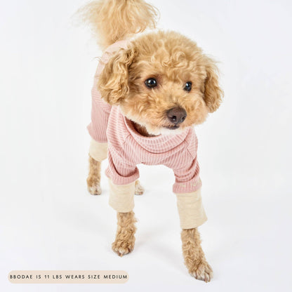 High-neck Blush Dog Onesie