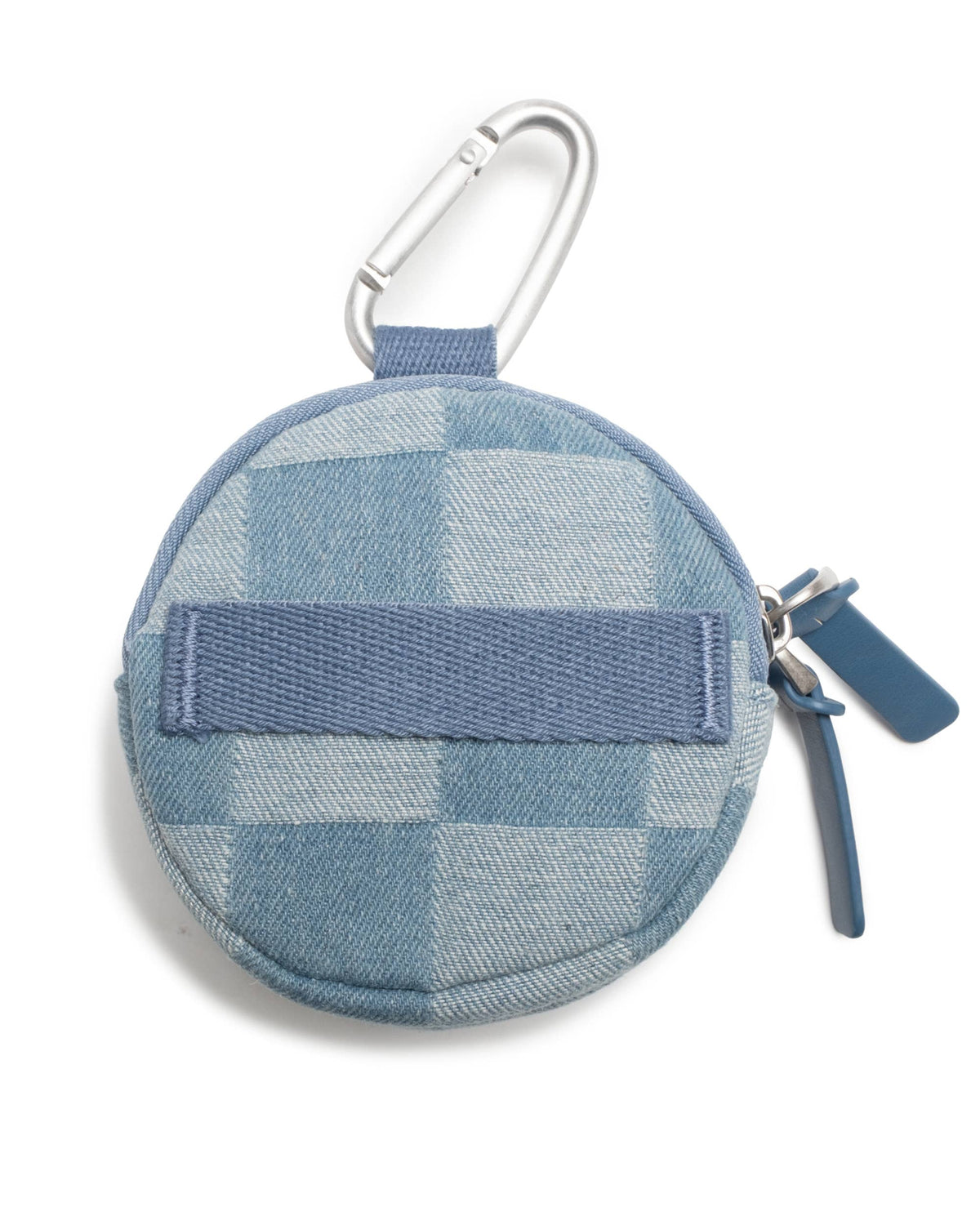 Denim Check Snackpack-Double Insulated Dog Treat Pouch