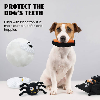Nocciola Halloween Dog Squeaky Toys for Aggressive Chewers