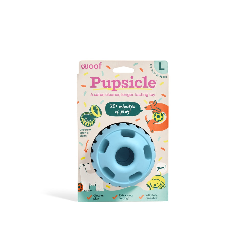 Pupsicle Blue - World's Best Treat Dispensing Dog Toy