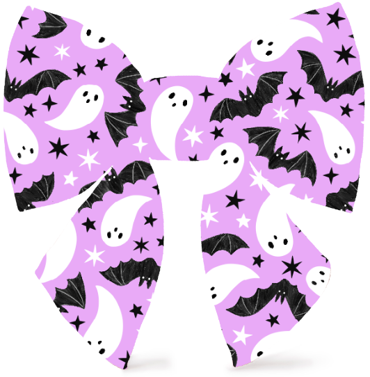 Spooky Season Lady Dog Sailor Bow: Large
