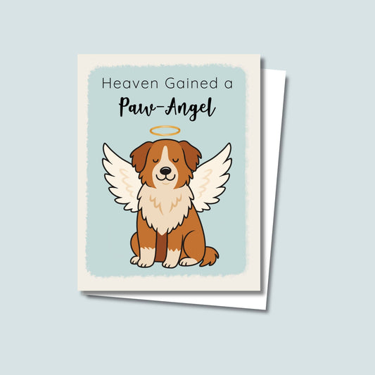 Pet Loss & Dog Memorial Greeting Card