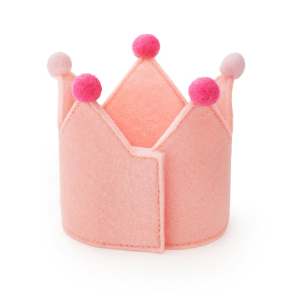 Blush Pink Dog Birthday Crown + Numbers Set